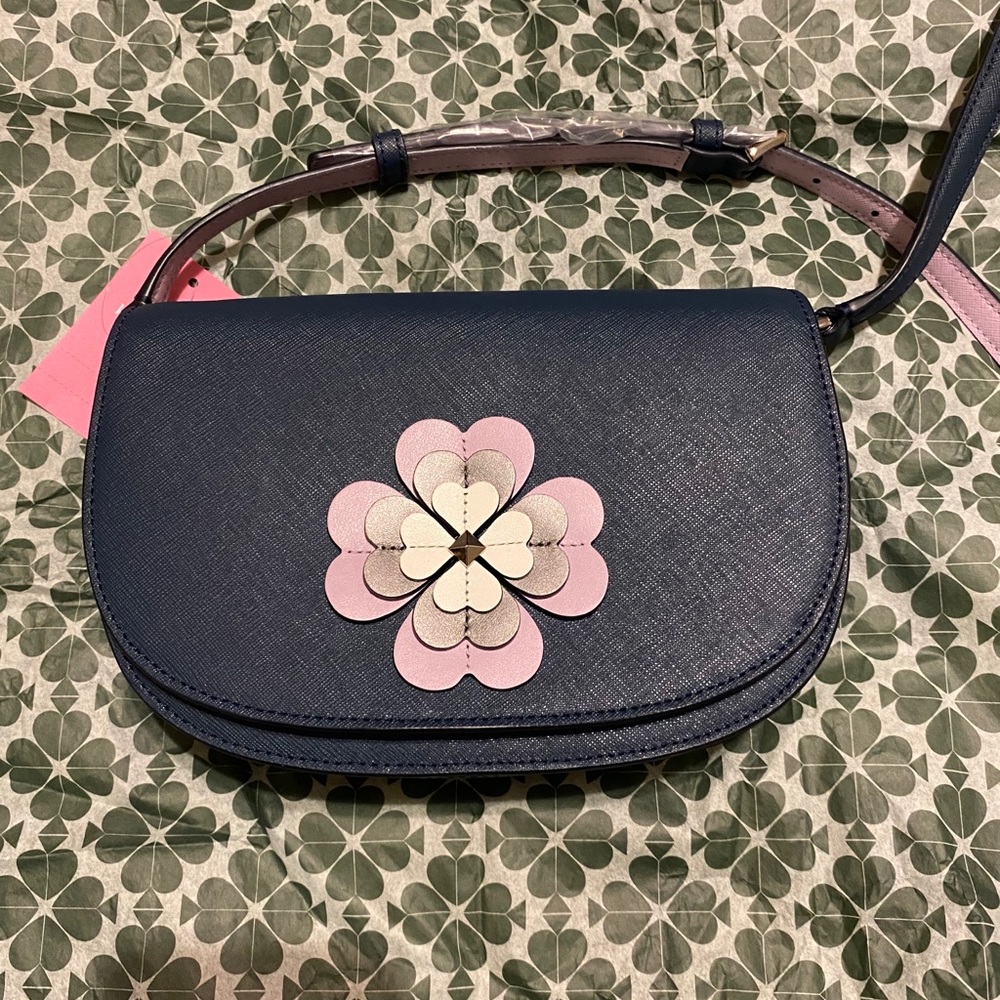 🌺Kate Spade Reilly flap crossbody in petrol blue NWT